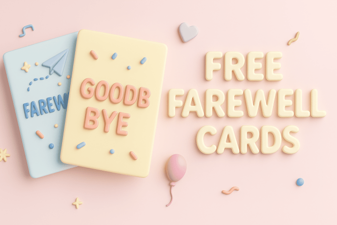 Farewell Cards for coworkers